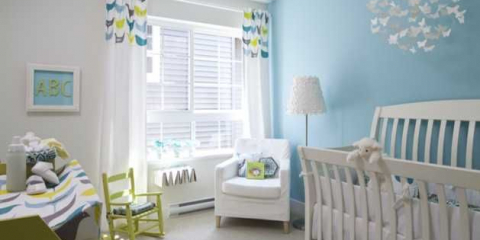 Návrh interiéru pokoje pro novorozence